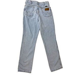 Wrangler Jeans Men LIght Wash Western Straight Leg Cowboy Rustic 35 * 32